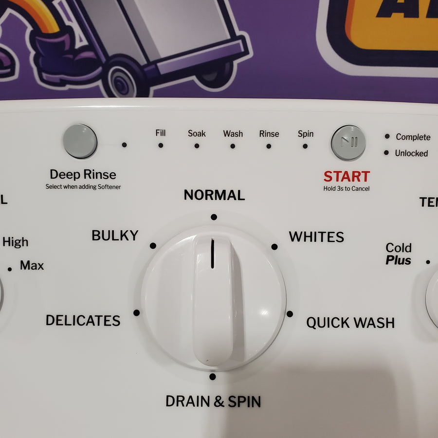 Hotpoint® 4.0 cu. ft. Capacity Washer with Cold Plus and Water Level Control HTW265ASWWW - Scratch & Dent (Minor) and Hotpoint® 6.2 cu. ft. vented Electric Dryer with Auto Dry 16143 - HTX26EASWWW - Scratch & Dent (Minor)