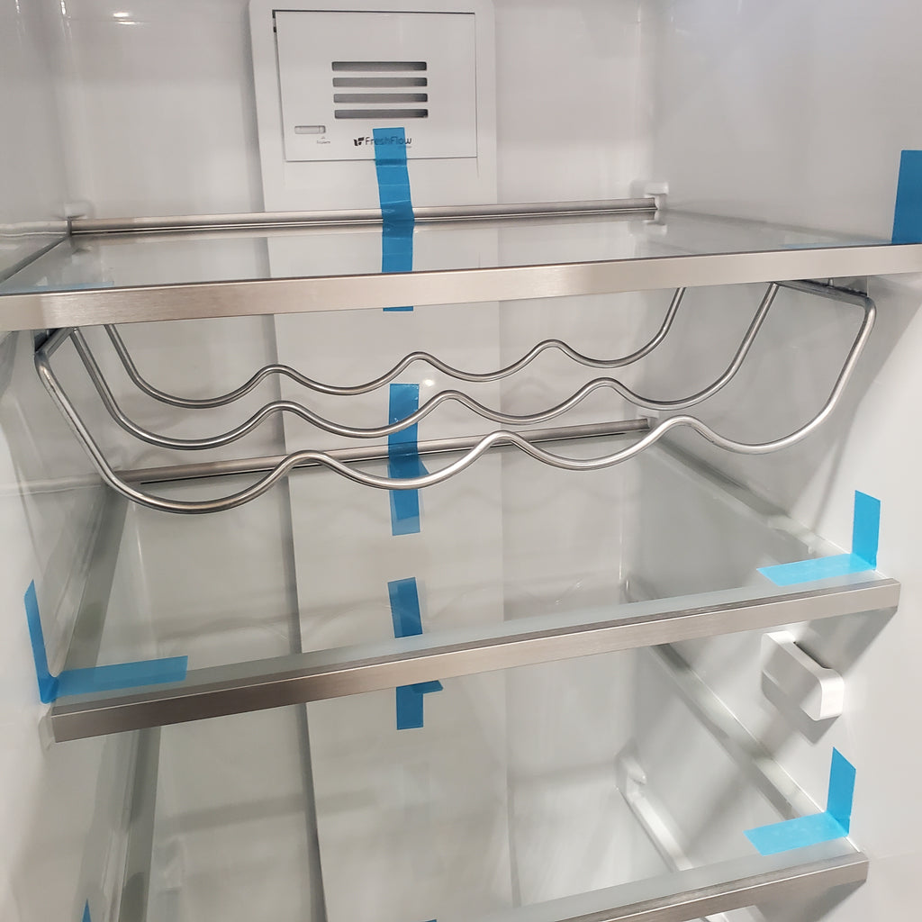 Pictures of KitchenAid 22.6-cu ft Counter-depth Side-by-Side Refrigerator with Ice Maker (Stainless Steel with Printshield Finish)-KRSC703HPS-Open Box - Neu Appliance Outlet - Discount Appliance Outlet in Austin, Tx