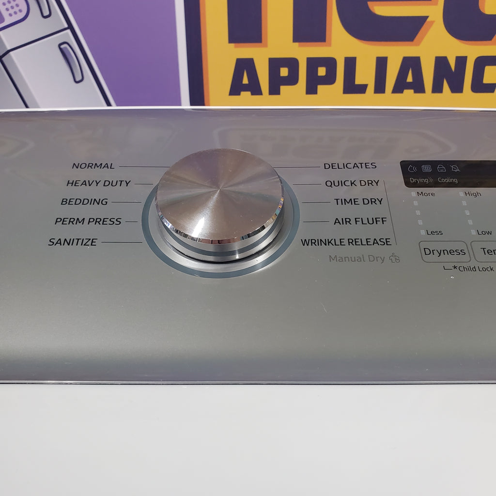 Pictures of Samsung 7.4-cu ft Electric Dryer with Wrinkle Prevent Option (White) - Scratch and Dent (Minor) - Neu Appliance Outlet - Discount Appliance Outlet in Austin, Tx