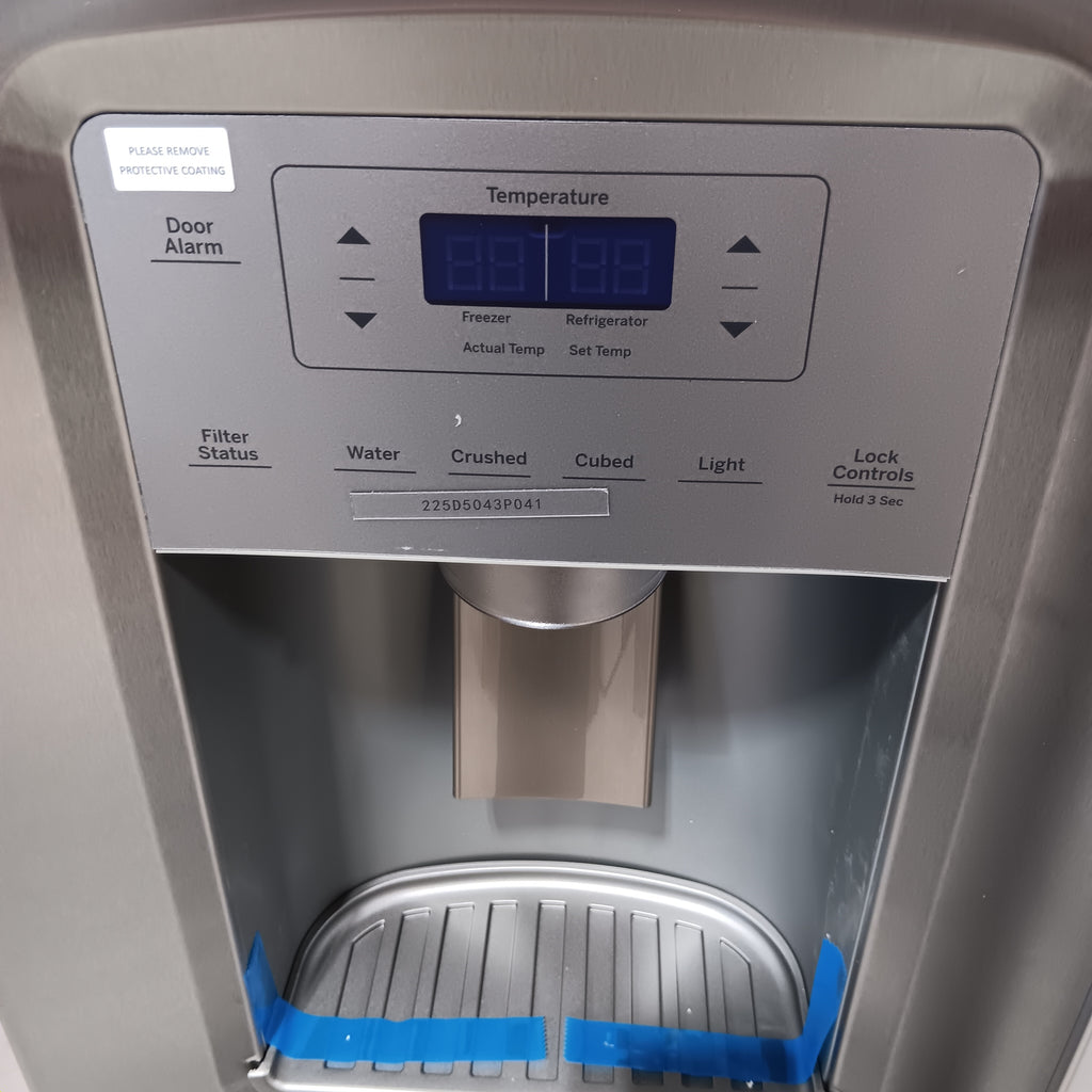 Pictures of GE 25.1 Cu. Ft. Fingerprint Resistant Side-By-Side Refrigerator GSS25IYN - New in Box - Neu Appliance Outlet - Discount Appliance Outlet in Austin, Tx