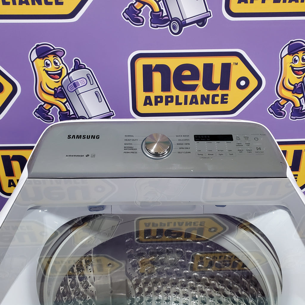 Pictures of Samsung ENERGY STAR 5.0 cu. ft. Top Load Washing Machine with Active Water Jet WA50R5200AW - Certified Refurbished - Neu Appliance Outlet - Discount Appliance Outlet in Austin, Tx