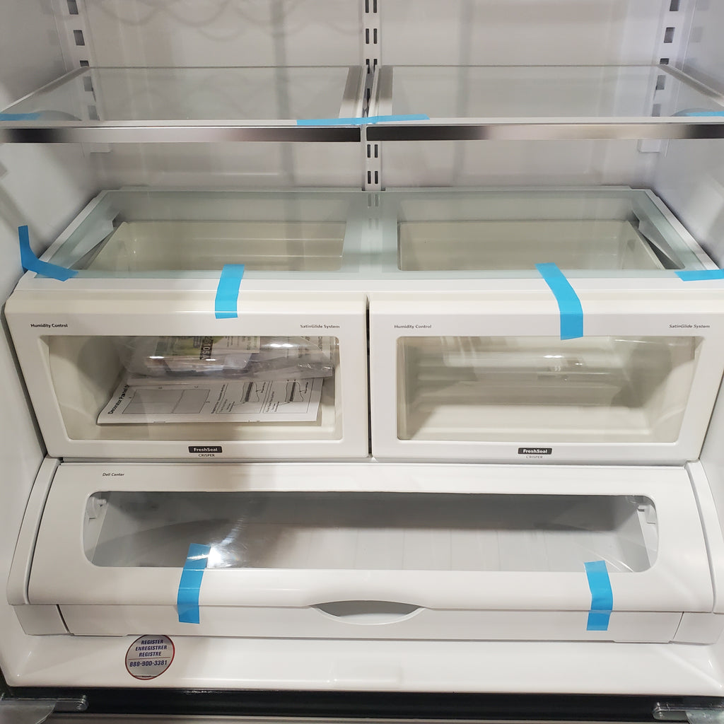 Pictures of KitchenAid 22 cu. ft. Counter Depth Panel Ready with Interior Dispense French Door Refrigerator 18SD066 - KRFC302EPA - Scratch & Dent (Minor) - Neu Appliance Outlet - Discount Appliance Outlet in Austin, Tx