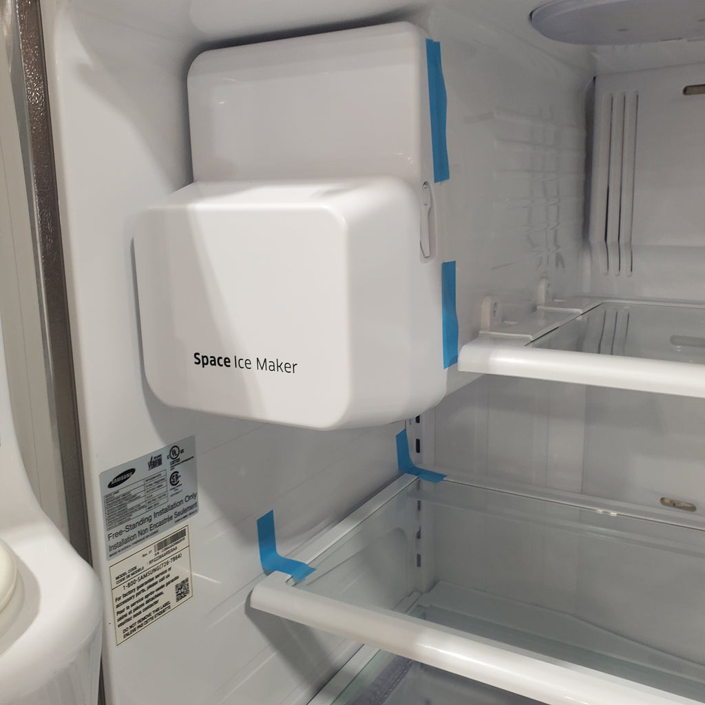 Pictures of Samsung Stainless Steel 23.9 cu ft Counter Depth French Door Refrigerator with Twin Cooling Plus and Cool Select Pantry RFG238AARS - Certified Refurbished - Neu Appliance Outlet - Discount Appliance Outlet in Austin, Tx