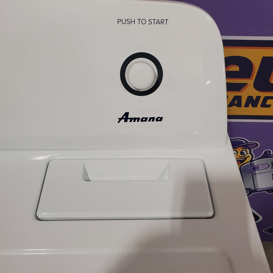 Amana 6.5 Cu. Ft. Electric Dryer with Wrinkle Shield Option and Automatic Dryness Control in White 6SD036 - NED4655EW - Open Box