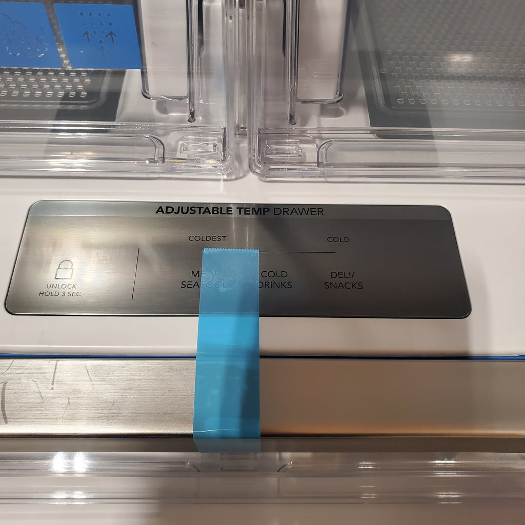 Pictures of Frigidaire 27.8-cu ft ENERGY STAR French Door Refrigerator with Dual Ice Maker in Fingerprint Resistant Stainless Steel - 3SD745 - GRFS2853AF - Scratch & Dent (Minor) - Neu Appliance Outlet - Discount Appliance Outlet in Austin, Tx