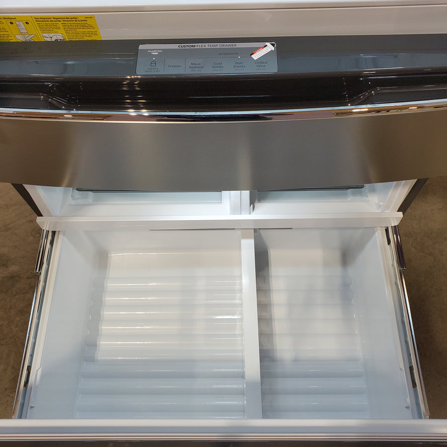 Frigidaire Gallery 26 Cu. Ft. Standard-Depth 4-Door French Door Refrigerator in Fingerprint Resistant Stainless Steel GRMS2773AF - Scratch & Dent (Moderate)