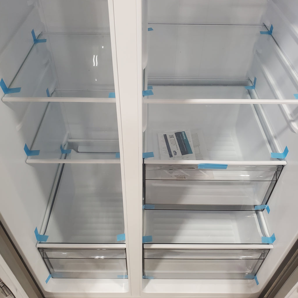 Pictures of Hisense 29.1 cu. ft. Standard Depth Side by Side Refrigerator Stainless Steel-HRS290P5FSE-Open Box - Neu Appliance Outlet - Discount Appliance Outlet in Austin, Tx