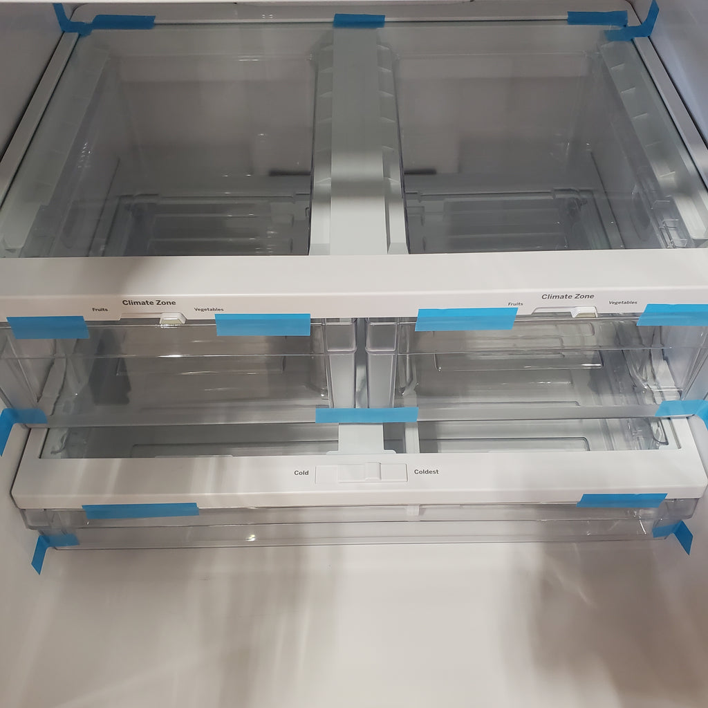 Pictures of GE® ENERGY STAR® 30" Wide 20.8 Cu. Ft. French-Door Refrigerator with Icemaker and Advanced Water Filtration GNE21FYKFS - Scratch & Dent (Minor) - Neu Appliance Outlet - Discount Appliance Outlet in Austin, Tx