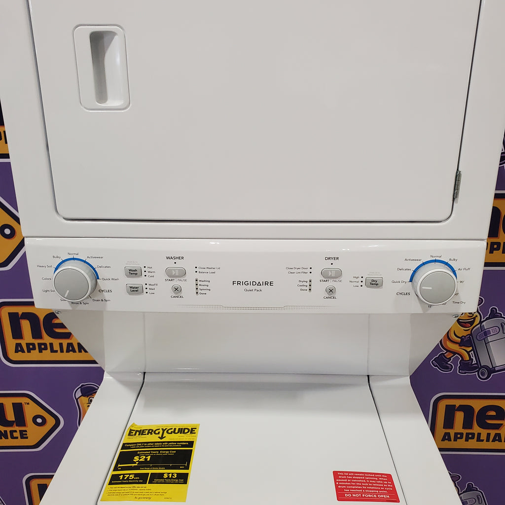 Pictures of Frigidaire Electric Washer/Dryer Laundry Center - 3.9 Cu. Ft Washer and 5.5 Cu. Ft. Dryer FLCE7522AW - Open Box - Neu Appliance Outlet - Discount Appliance Outlet in Austin, Tx