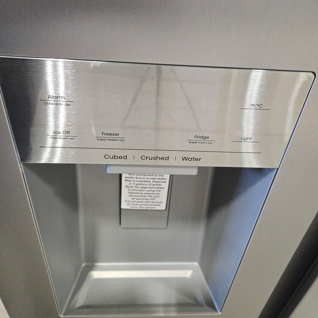 Pictures of Hisense 29.1 cu. ft. Standard Depth Side by Side Refrigerator Stainless Steel - HRS290P5FSE - Open Box - Neu Appliance Outlet - Discount Appliance Outlet in Austin, Tx