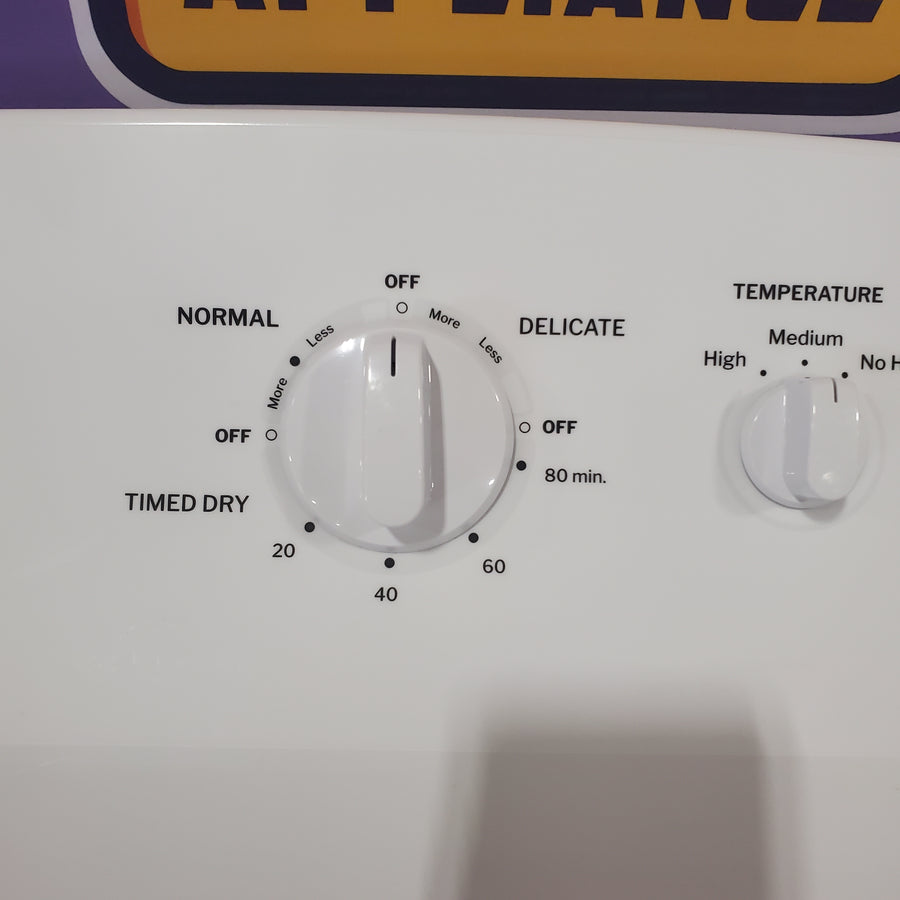 Hotpoint 6.2 cu. ft. Capacity Electric Dryer with Up To 120 ft. Venting and Shallow Depth 25134SD469 - HTX26EASWWW - Scratch & Dent (Moderate)