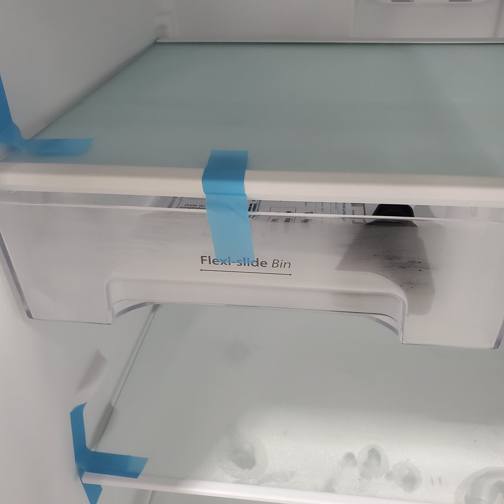 Pictures of Whirlpool 18.2-cu ft Top-Freezer Refrigerator with Ice Maker (Black)-WRT318FMDB-Scratch and Dent(Moderate) - Neu Appliance Outlet - Discount Appliance Outlet in Austin, Tx