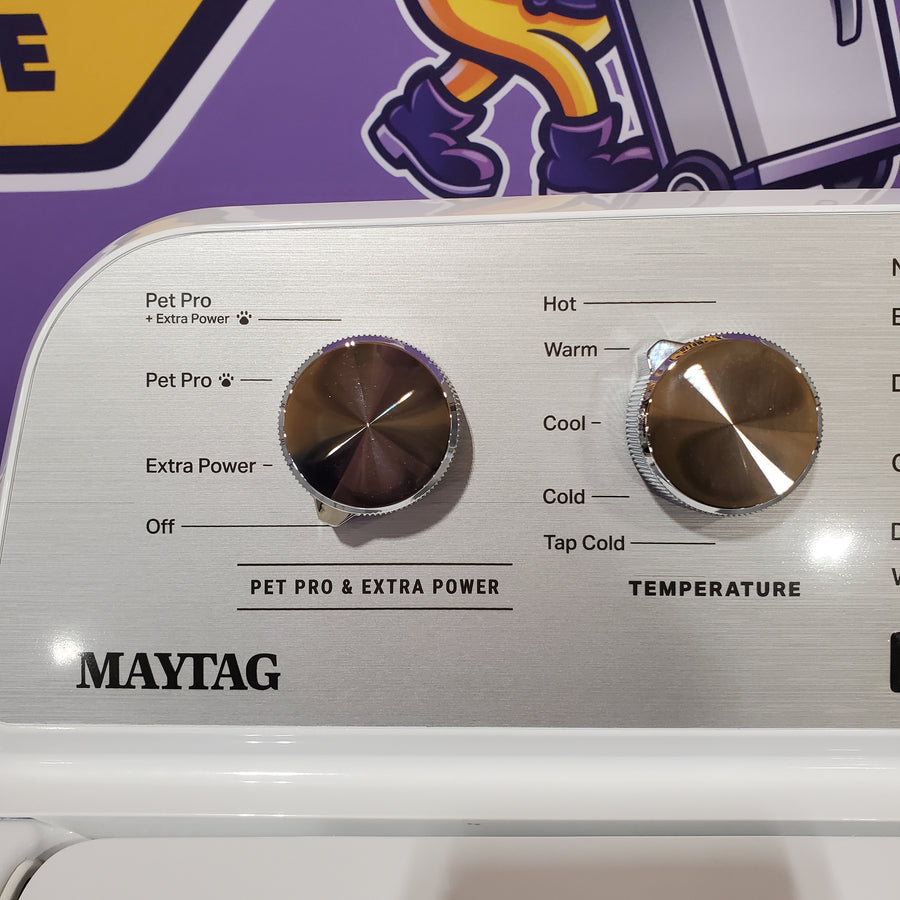 Maytag 4.7 cu. ft. Top Load Washer with Agitator, Pet Pro Option and Extra Power in White 22231SD324 - MTW5605RW - Scratch & Dent (Minor)