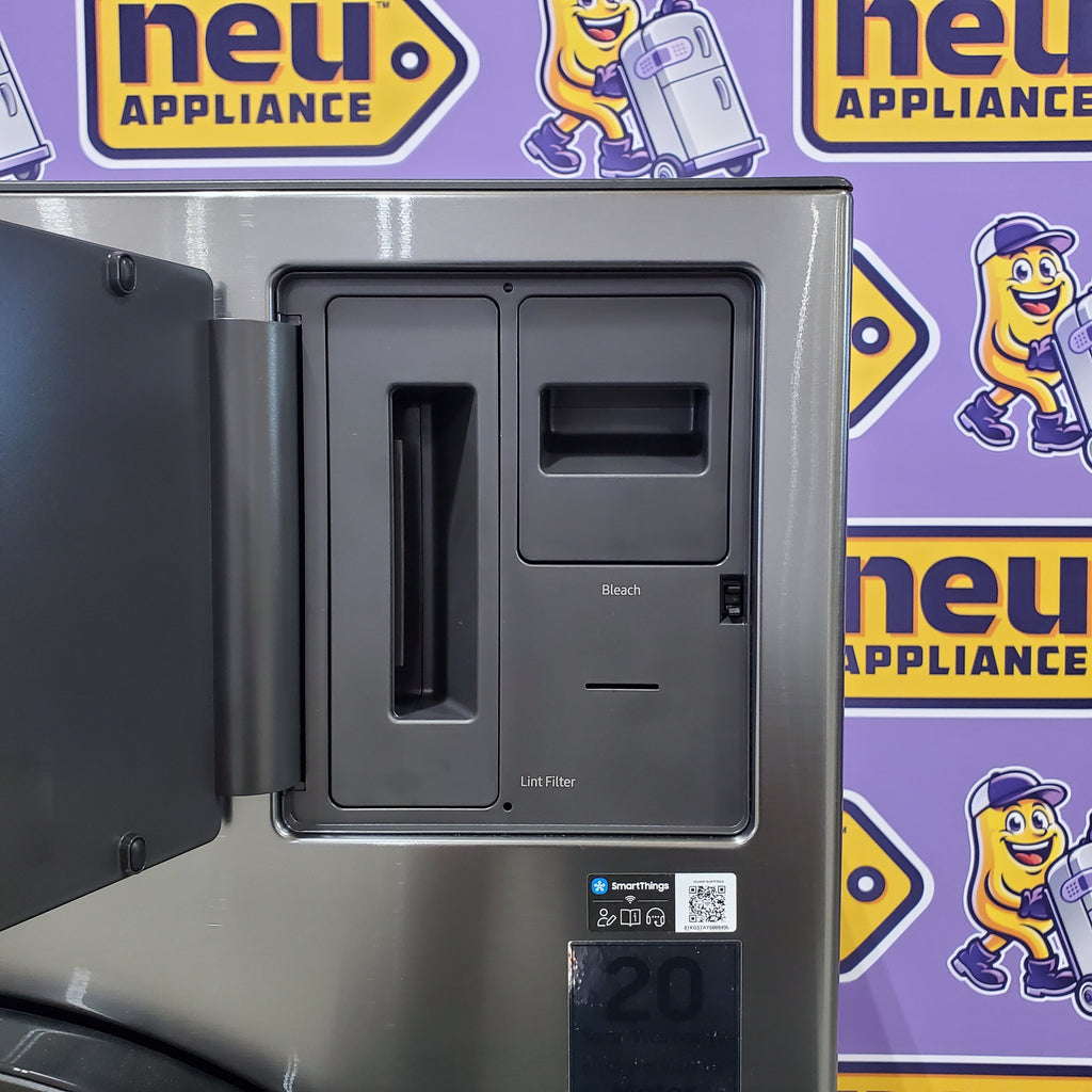 Pictures of Samsung 5.3 cu. ft. Bespoke AI Laundry Vented Combo™ All-in-One Ultra Capacity Washer and Electric Dryer with AI Home in Dark Steel WD90F53AVS - Open Box - Neu Appliance Outlet - Discount Appliance Outlet in Austin, Tx