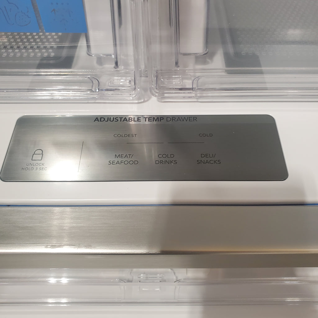 Pictures of Smudge-Proof Stainless Steel ENERGY STAR Frigidaire Gallery 27.8 cu. ft. 3 Door French Door Refrigerator with Dual Ice Maker- Open Box - Neu Appliance Outlet - Discount Appliance Outlet in Austin, Tx