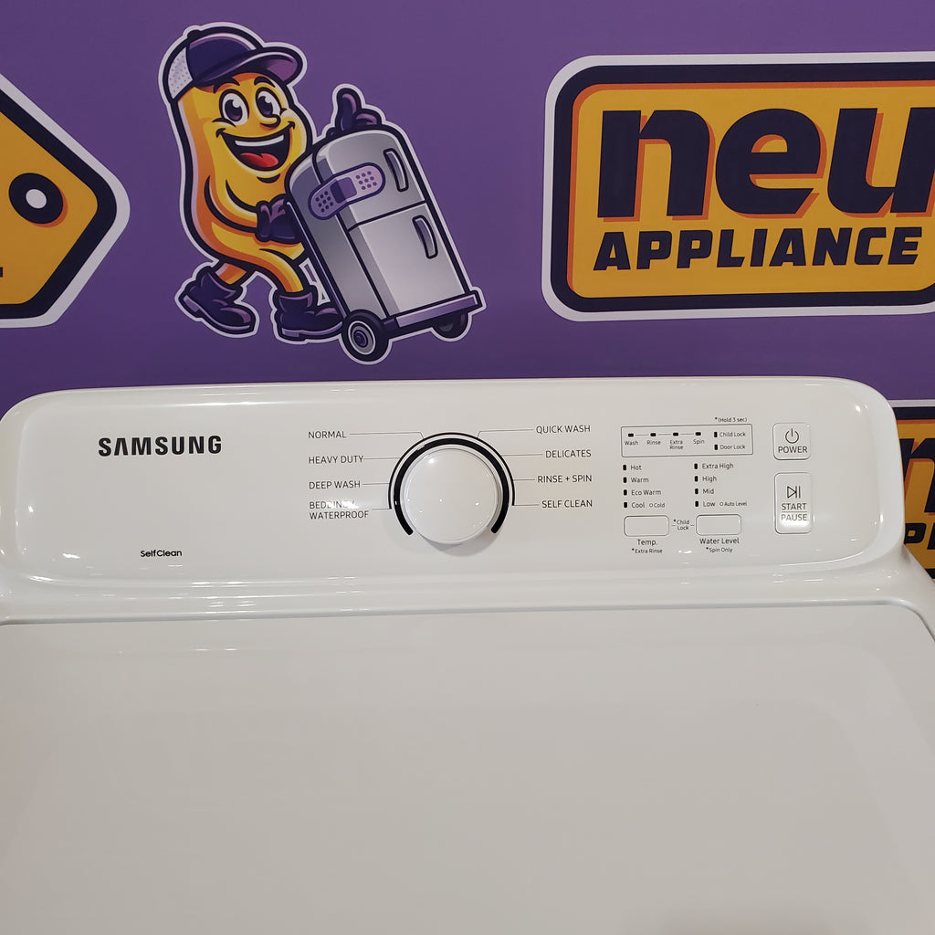 Pictures of Samsung 4.0 cu. ft. Top Load Washer with ActiveWave™ Agitator and Soft-Close Lid in White WA40A3005AW - Scratch & Dent (Minor) - Neu Appliance Outlet - Discount Appliance Outlet in Austin, Tx
