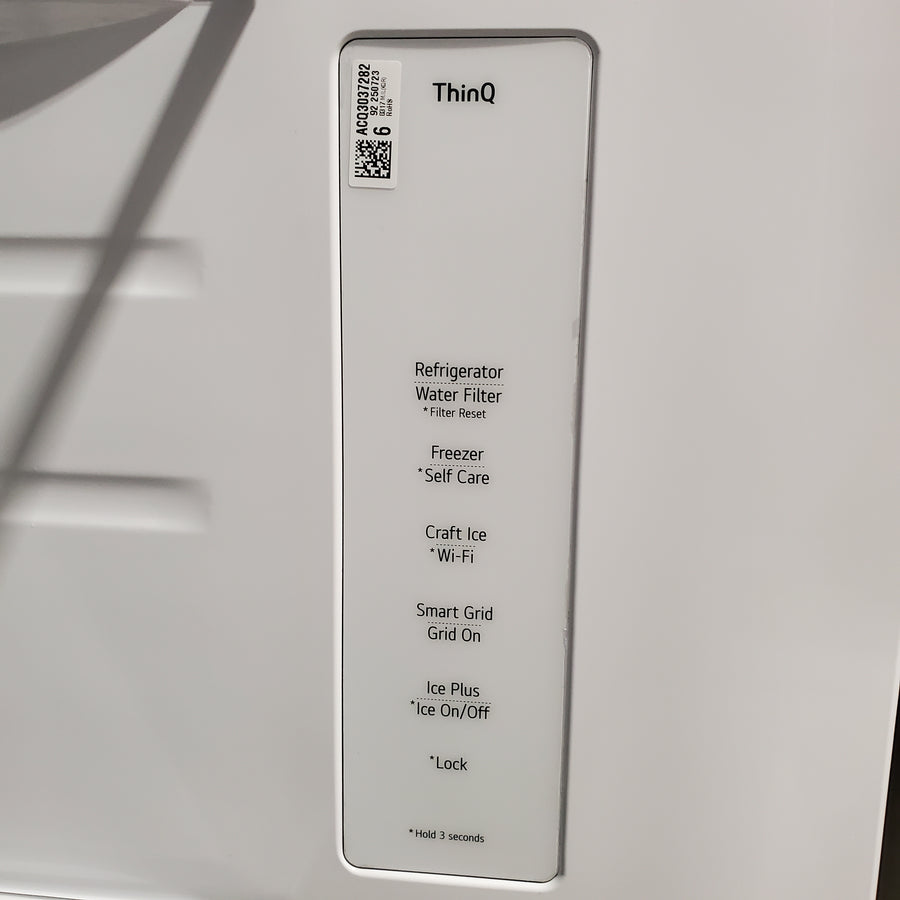 LG 27 cu. ft. Side-By-Side InstaView® Refrigerator in PrintProof Stainless Steel 22131SD111 - LRS0S2706S - Scratch & Dent (Minor)