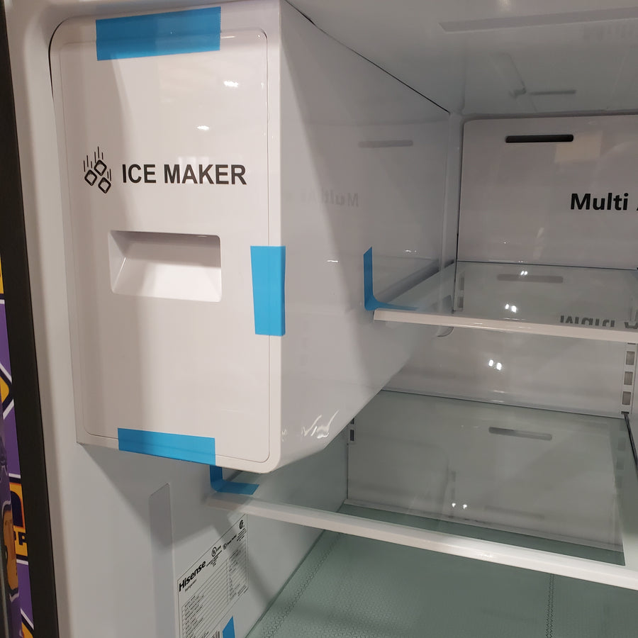Hisense PureFlat 25.6-cu ft 4-Door Smart French Door ENERGY STAR Refrigerator in Stainless Steel with Ice Maker, Water and Ice Dispenser 3SD864 - HRM260N6TSE - Scratch & Dent (Minor)