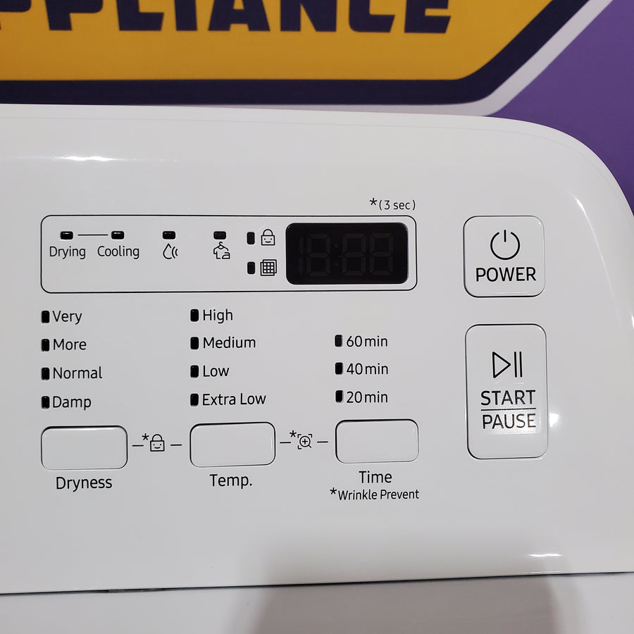 Samsung 7.2 cu. ft. Electric Dryer with Sensor Dry in White 31132SD106 - DVE45T3200W - Scratch & Dent (Moderate)