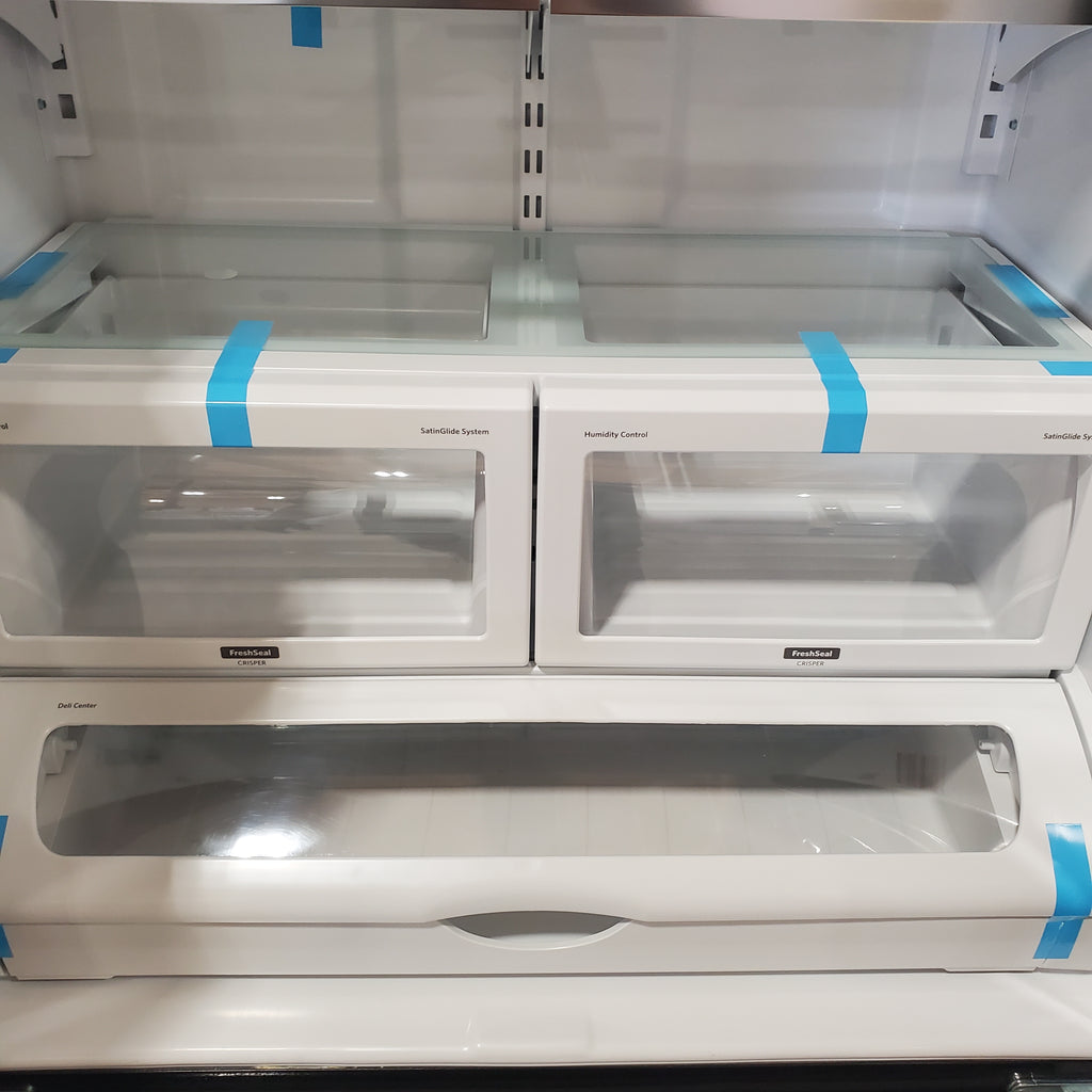 Pictures of KitchenAid 22 cu. ft. 36-Inch Width Counter Depth Panel Ready with Interior Dispense French Door Refrigerator KRFC302EPA - Open Box - Neu Appliance Outlet - Discount Appliance Outlet in Austin, Tx