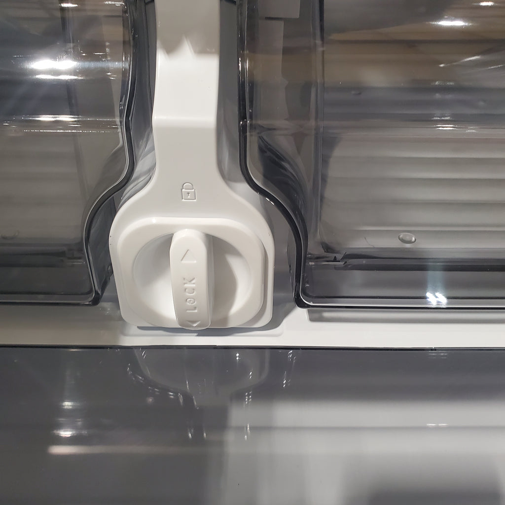 Pictures of Samsung Stainless Steel 31 cu. ft. Mega Capacity 3-Door French Door Refrigerator with External Water and Ice Dispenser RF32CG5B10SR - Scratch & Dent - Minor - Neu Appliance Outlet - Discount Appliance Outlet in Austin, Tx