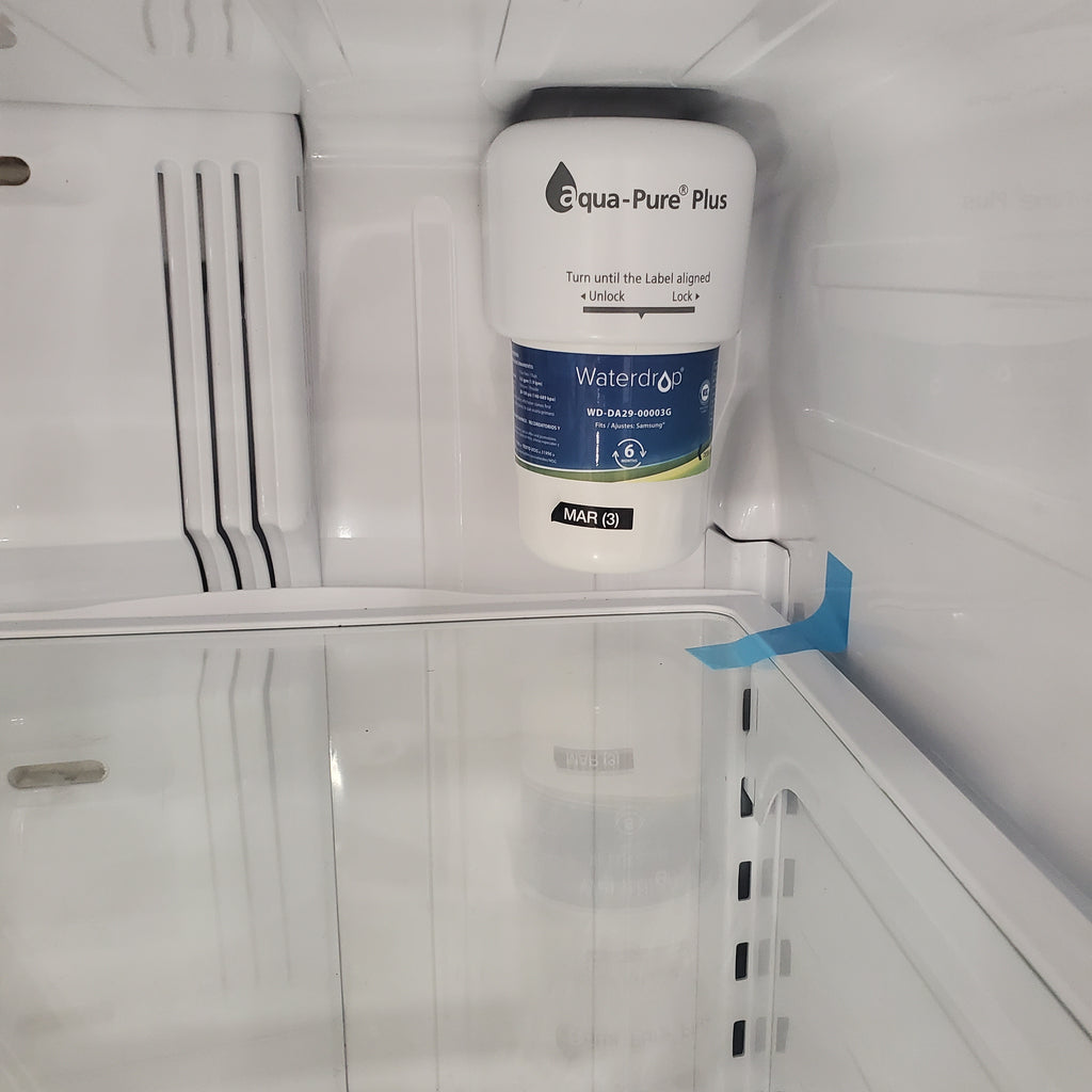 Pictures of Samsung Stainless Steel 36" French Door Refrigerator with Spill Proof Shelving and Twin Cooling System RF263AERS - Certified Refurbished - Neu Appliance Outlet - Discount Appliance Outlet in Austin, Tx