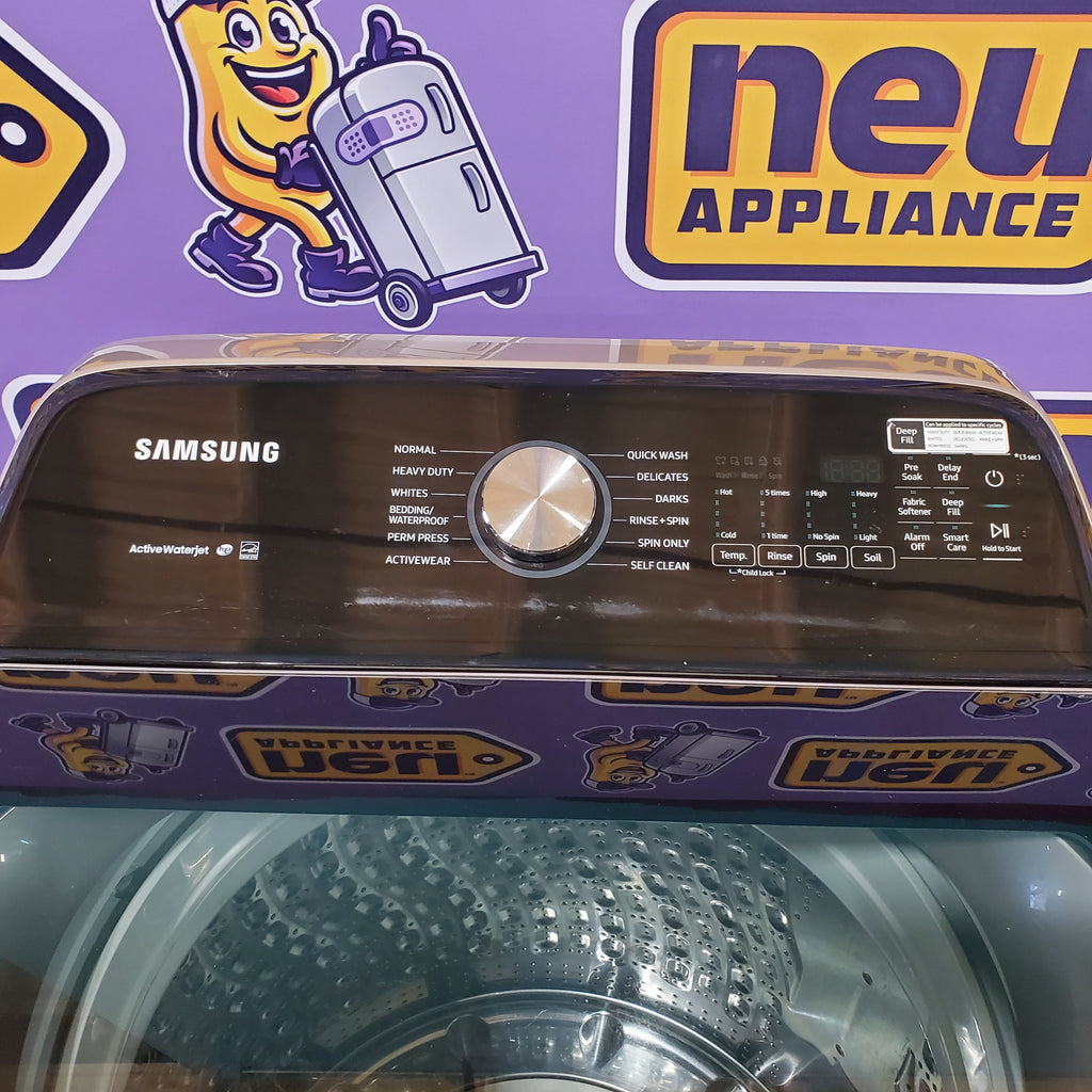 Pictures of Samsung 5.0 cu. ft. High Efficiency Top Load Washer with Active WaterJet in Champagne WA50T5300AC - Certified Refurbished - Neu Appliance Outlet - Discount Appliance Outlet in Austin, Tx