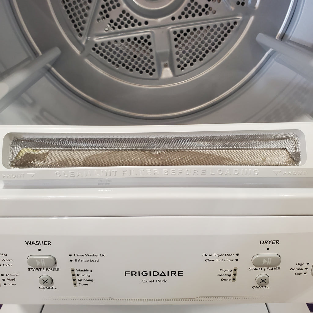 Pictures of Frigidaire Gas Washer/Dryer Laundry Center - 3.9 Cu. Ft Washer and 5.5 Cu. Ft. Dryer FLCG7522AW - Scratch & Dent (Minor) - Neu Appliance Outlet - Discount Appliance Outlet in Austin, Tx
