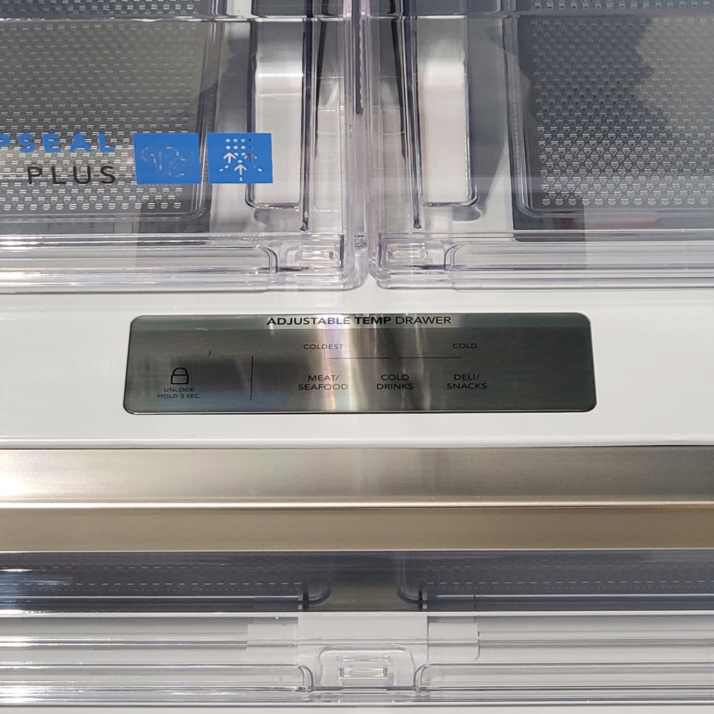 Pictures of Frigidaire 27.8-cu ft French Door Refrigerator with Dual Ice Maker (Fingerprint Resistant Stainless Steel) ENERGY STAR GRFS2853AF - Scratch & Dent (Moderate) - Neu Appliance Outlet - Discount Appliance Outlet in Austin, Tx