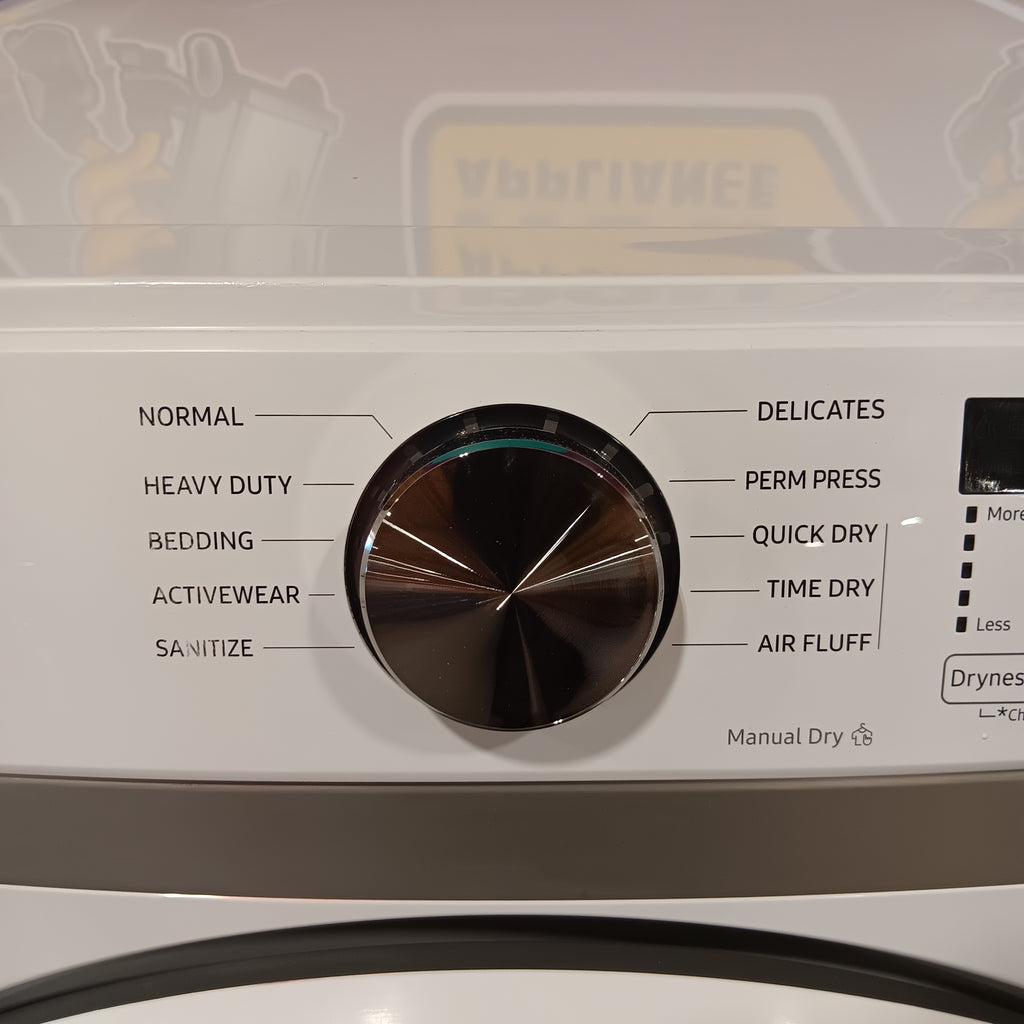 Pictures of Samsung 7.5 cu. ft. Front Load Electric Dryer with Smart Care in White DVE45T6000W - Scratch and Dent (Moderate) - Neu Appliance Outlet - Discount Appliance Outlet in Austin, Tx