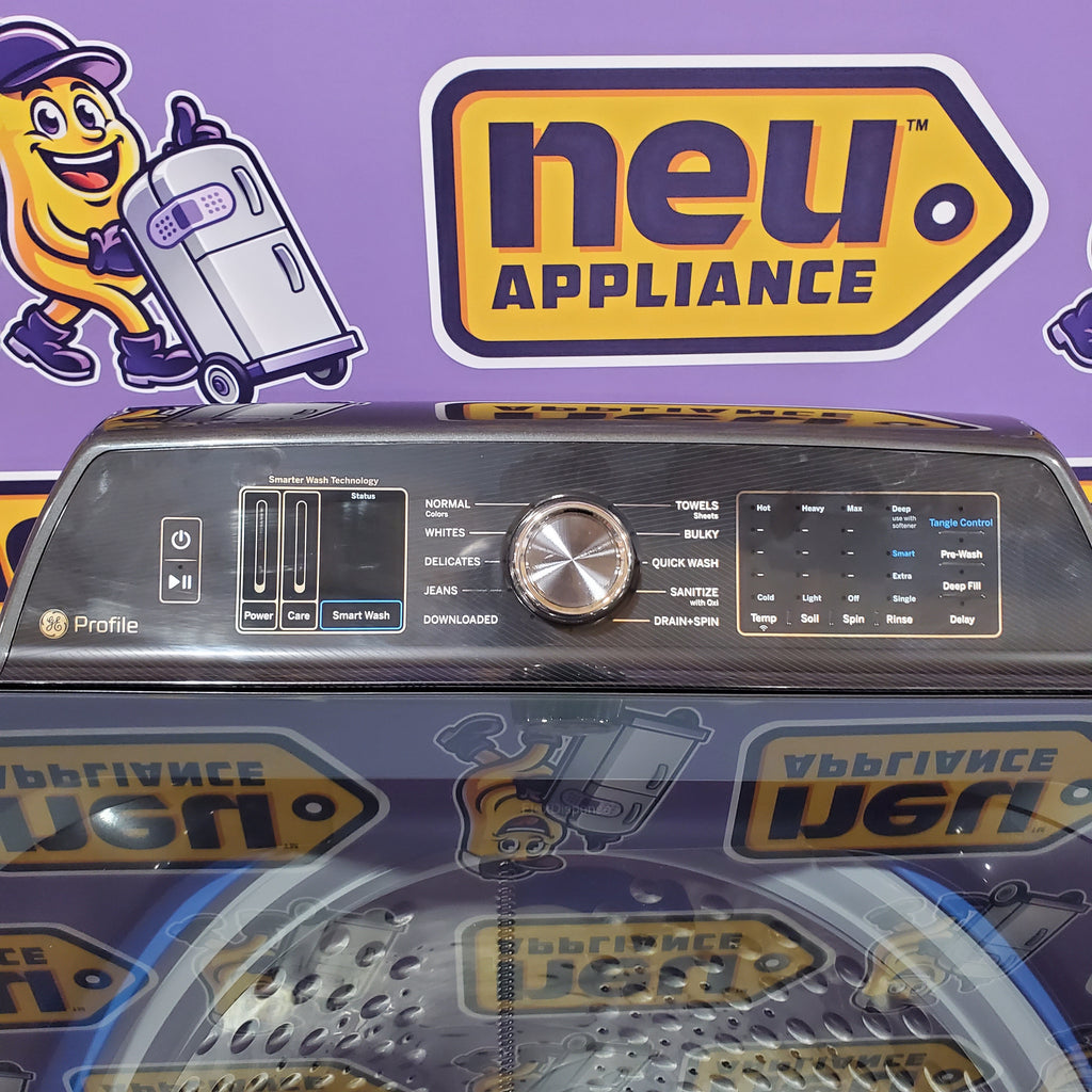 Pictures of GE Profile™ ENERGY STAR® 5.4 cu. ft. Capacity Washer with Smarter Wash Technology and FlexDispense 3SD646 - PTW700BPTDG - Scratch & Dent (Minor) - Neu Appliance Outlet - Discount Appliance Outlet in Austin, Tx