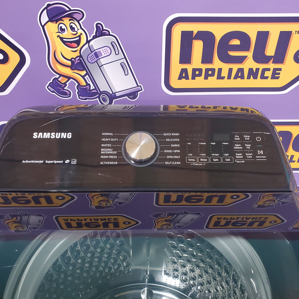 Pictures of Samsung 28 Inch Top Load Washer with 5.0 Cu. Ft. Capacity Black Stainless Steel-WA50R5400AV-Certified Refurbished - Neu Appliance Outlet - Discount Appliance Outlet in Austin, Tx