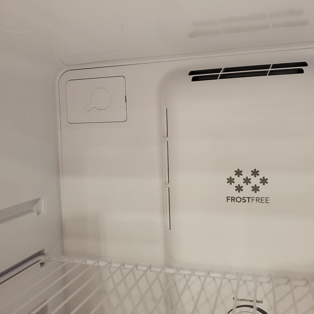 Pictures of Frigidaire Top Freezer 18 Cu. Ft. Capacity Refrigerator with Spacious Interior Storage and Bright LED Lighting in White FFHT1822UW - 3SD392 - Scratch and Dent (Major) - Neu Appliance Outlet - Discount Appliance Outlet in Austin, Tx