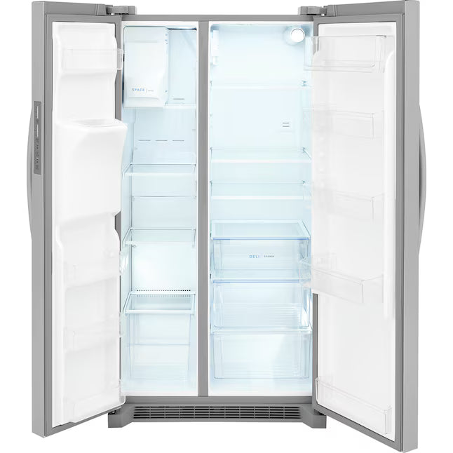 Frigidaire 22 Cu. Ft. Counter-Depth Side-by-Side Refrigerator in Stainless Steel 3SD968 - FRSC2333AS - Scratch & Dent (Minor)