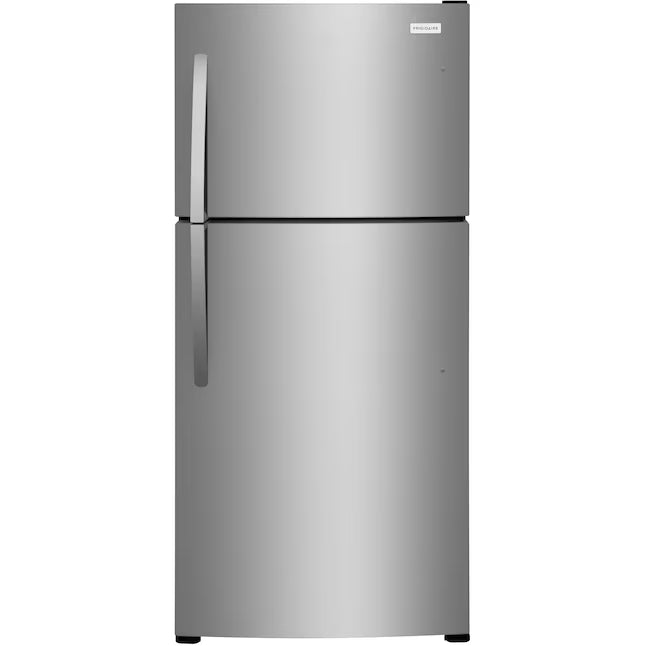Frigidaire 20 Cu. Ft. Garage Ready Top Freezer Refrigerator in Stainless Steel 3SD992 - FFHT2022AS - Scratch & Dent (Minor)