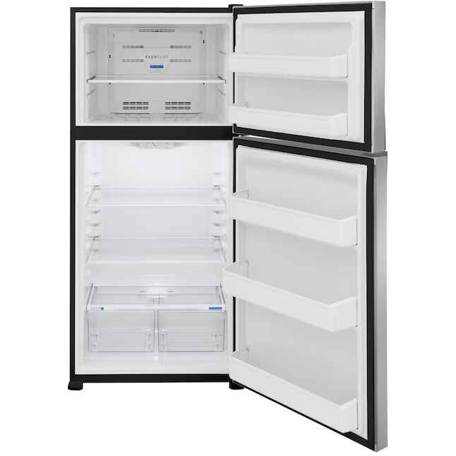 Frigidaire 20 Cu. Ft. Garage Ready Top Freezer Refrigerator in Stainless Steel 3SD992 - FFHT2022AS - Scratch & Dent (Minor)