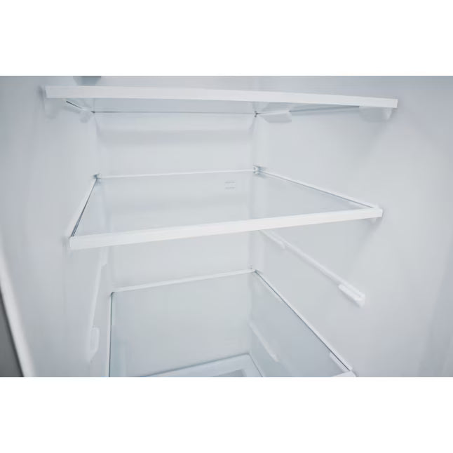 Frigidaire 25.6-cu ft Standard-Depth 36-in Wide Side-by-Side Refrigerator with Ice Maker, Water and Ice Dispenser in Black Stainless Steel FRSS2623AD - Scratch & Dent (Minor)