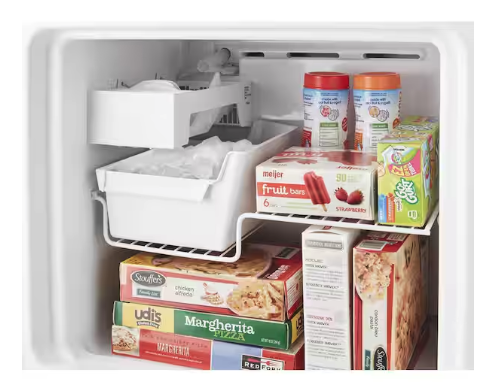Whirlpool 24 in. 11.6 cu. ft. Top Freezer Refrigerator in Fingerprint Resistant Stainless Finish, Counter Depth 251318SD1384 - WRT112CZJZ - Scratch & Dent (Moderate)