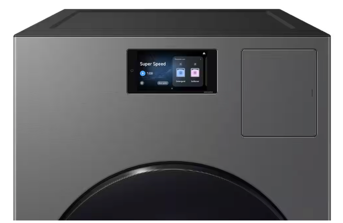 Pictures of Samsung 5.3 cu. ft. Bespoke AI Laundry Vented Combo™ All-in-One Ultra Capacity Washer and Electric Dryer with AI Home in Dark Steel WD90F53AVS - Open Box - Neu Appliance Outlet - Discount Appliance Outlet in Austin, Tx