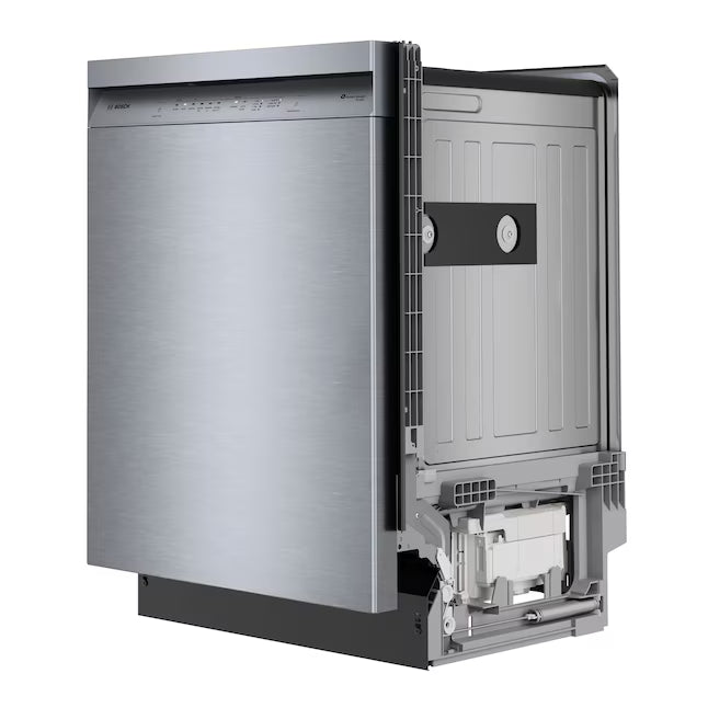 Bosch 300 Series 24-in Front Control Built-in Dishwasher with Third Rack, PrecisionWash and PureDry, 50-Decibel in Stainless Steel SHE3ADF5N - Scratch & Dent (Minor)