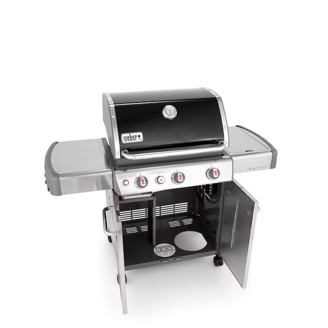 Weber Genesis E-330 Black 3-Burner Liquid Propane Gas Grill with 1 Side Burner E-330 - Scratch & Dent (Minor)