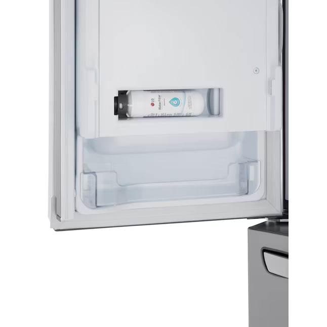 LG 31 cu. ft. Standard Depth MAX 3 Door French Door with Ice & Water Dispenser and Dual Ice Maker LL31H6530S - Scratch & Dent (Major)