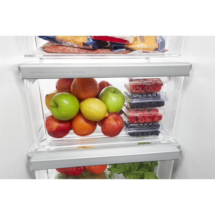Whirlpool 21.4 cu. ft. Side by Side Refrigerator in Black WRS321SDHB -Scratch & Dent (Major)