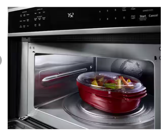 Kitchenaid 30" Combination Wall Oven with Even-Heat™ True Convection (Lower Oven) KOCE500ESS - Scratch & Dent (Minor)