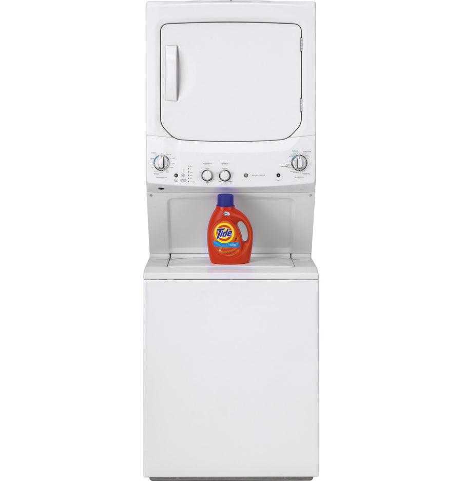 GE 3.8 cu. ft. Washer 5.9 cu. ft. Long Vent Electric Dryer Combo in White GUV27ESSMWW - Certified Refurbished