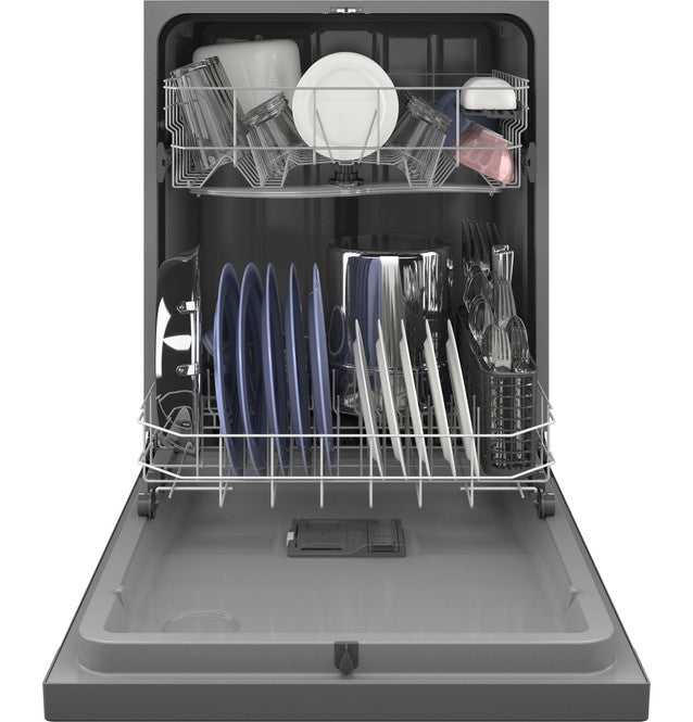 GE Stainless Steel Built-In 24 Inch Tall Tub Dishwasher with Front Controls and Steam Sanitize GDF535PSRSS - New in Box