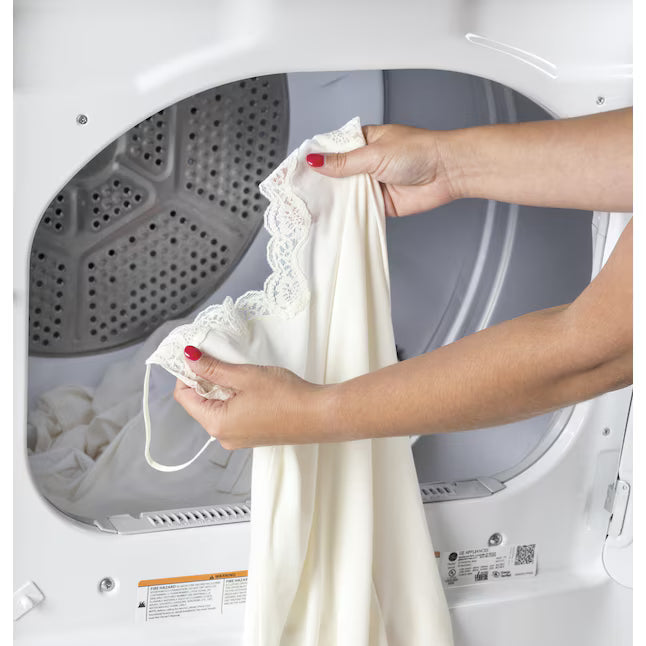GE Top Load 4.0 Cu. Ft. Capacity Washer with Stainless Steel Wash Basket GTW325ASWWW - New in Box and GE 7.4-cu ft Vented Electric Dryer in White 16255 - GTD72EBSNWS - Certified Refurbished