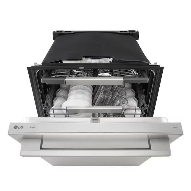 LG Top Control Smart Built-In Stainless Steel Tub Dishwasher with 3rd Rack, 1 Hour Wash & Dry Cycle and 42dBA 251315SD1148 - LDNTH753S - Scratch & Dent (Moderate)