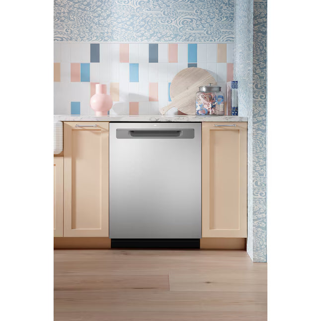 GE® ENERGY STAR® Fingerprint Resistant Top Control with Stainless Steel Interior Dishwasher with Sanitize Cycle 6SD123 - GDP670SYVFS - Open Box