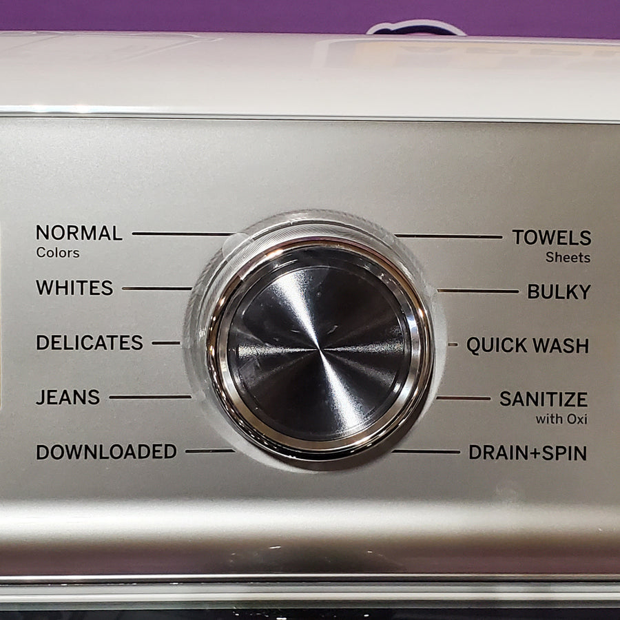 GE Profile™ ENERGY STAR® 5.0 cu. ft. Capacity Washer with Smarter Wash Technology PTW600BSRWS - New in Box and GE Profile™ ENERGY STAR® 7.4 cu. ft. Capacity Electric Dryer with Sanitize Cycle 16229 - PTD60EBSRWS - Scratch & Dent (Moderate)